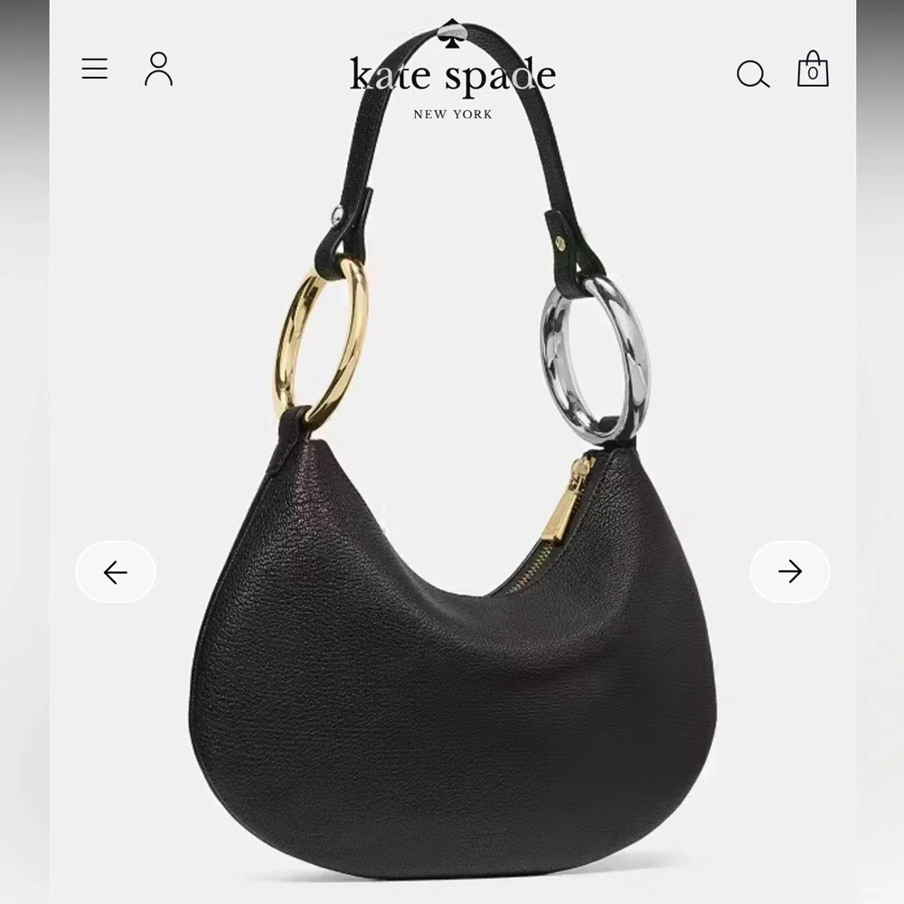 Kate Spade Gold and Silver Bangle Shoulder Bag
